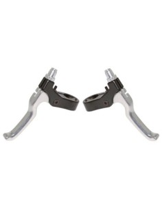 408 Alloy Brake Lever Set Black/Chrome.